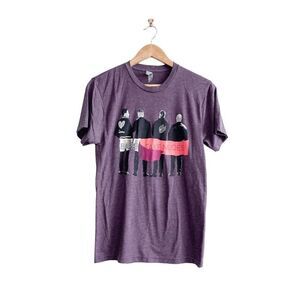 Barenaked Ladies Mens T Shirt Short Sleeve Printed Graphic Purple Size Small